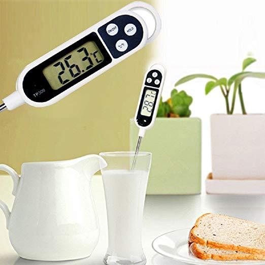 TP300 Digital Food Thermometer Needle Probe Instant Read Milk Temperature  Measuring Tool Cooking Thermometer BBQ Grill Kitchen